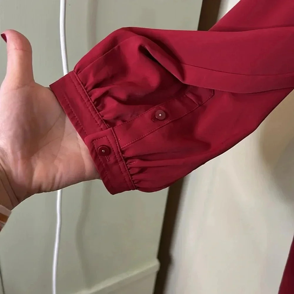 Red Express Button Down Size L - image 6